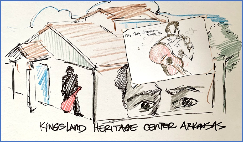 Sketch of Arkansas’ Kingsland Heritage Center